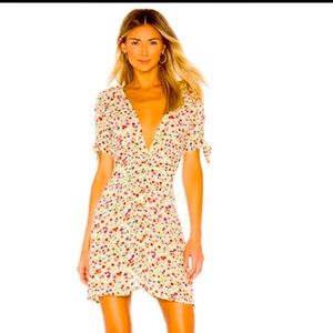 Faithfull the Brand Marianne Mini Dress in yellow